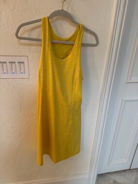 Outdoor Voices  Yellow Sleeveless Casual Tank Dress